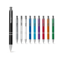 Bolgrafo en abs con clip metlico beta plastic escritura azul - Ref. P81182