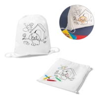 Bolsa infantil con cordn para colorear (80 g/m) draws - Ref. P92619