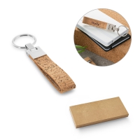 Llavero de corcho y metal corks suministrado en caja para regalo - Ref. P93145