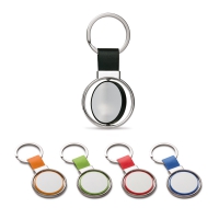 Llavero de metal y pu albright - Ref. P93177