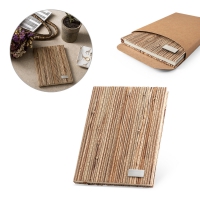 Libreta a5 con tapa dura en fibra de paja natural neruda tamao a5 - Ref. P93275
