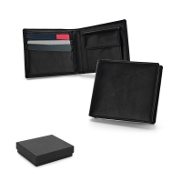 Cartera de piel con bloqueo rfid affleck suministrado en caja para regalo - Ref. P93317