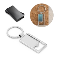 Llavero de metal ringbolt suministrado en caja para regalo - Ref. P93368