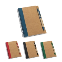 Bloc de notas tamao b6 con espiral, pginas lisas asimov escritura azul - Ref. P93715