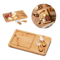 Tabla de quesos de bamb woods acero inoxidable - Ref. P93830