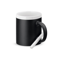 Taza de cermica 360 ml chalkie apropiado para comida - Ref. P93957