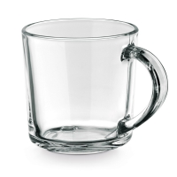 Taza de vidrio de 230 ml SOFFY apropiado para comida - Ref. P94024