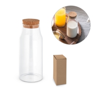 Botella de vidrio de 800ml jasmin 800 apropiado para comida - Ref. P94235