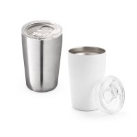 Vaso de viaje de 380 ml slider acero inoxidable - Ref. P94242
