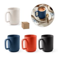 Taza de cermica con cuerpo cilndrico 330 ml mighty apropiado para comida - Ref. P94273