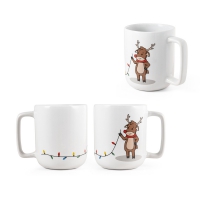 Taza con estampado navideo 330 ml reindeer - Ref. P94282