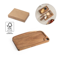 Tabla de madera de acacia caper apropiado para comida - Ref. P94289