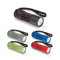 Linterna de aluminio con 9 leds flashy led - Ref. P94736