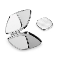 Espejo compacto metlico shimmer suministrado en caja para regalo - Ref. P94860