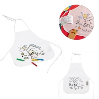 Delantal infantil para colorear en tejido sin tejer (80 g/m) nilo - Ref. P99834