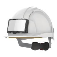 Casco de seguridad evolite con portacredenciales, ventilado, ajuste con rueda - Ref. XJSAJB173