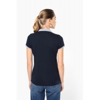 Polo piqu bicolor mujer - Ref. XK259