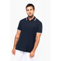 Polo de manga corta para hombre con ribetes contrastados - Ref. XK272