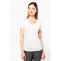 Camiseta supima cuello de pico manga corta mujer - Ref. XK3003