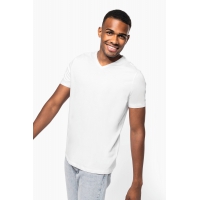 Camiseta con elastano cuello de pico hombre - Ref. XK3014