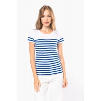 Camiseta marinera algodn orgnico mujer - Ref. XK3034