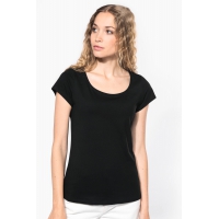 Camiseta manga corta cuello barco mujer - Ref. XK384