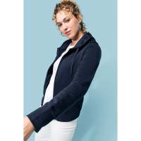 Sudadera con capucha y cremallera ecorresponsable mujer - Ref. XK4031