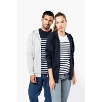Sudadera reciclada con capucha y cremallera unisex - Ref. XK4042
