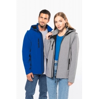 Chaquetas softshell 3 capas con capucha y mangas extrables unisex - Ref. XK422