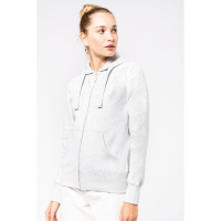 Sudadera con capucha y cremallera de mujer - Ref. XK464
