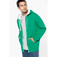Sudadera capucha y cremallera contrastada - Ref. XK466
