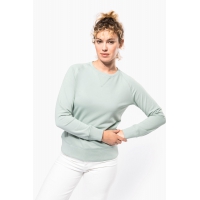 Sudadera algodn orgnico con cuello redondo y mangas raglan - Ref. XK481