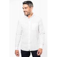 Camisa oxford lavada manga larga - Ref. XK516