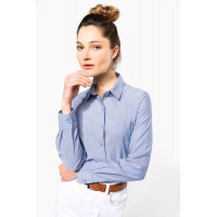 Camisa oxford manga larga mujer - Ref. XK534