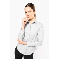 Camisa popelina manga larga mujer - Ref. XK542