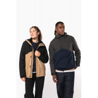 Parka 3 en 1 impermeable con capucha bicolor unisex - Ref. XK6169