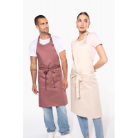 Delantal polister/algodn con bolsillo - Ref. XK890