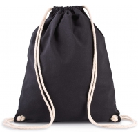 Mochila de algodn orgnico con cordones - Ref. XKI0139