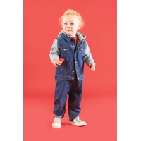 Chaqueta vaquera con capucha nios - Ref. XLW750