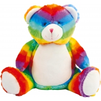 Oso de peluche multicolor con cremallera - Ref. XMM555