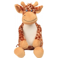 Jirafa de peluche con cremallera - Ref. XMM564