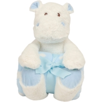 Hipoptamo de peluche con manta - Ref. XMM606