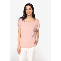 Camiseta ecorresponsable mangas vueltas mujer - Ref. XNS309