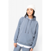 Sudadera ecorresponsable con capucha y mangas ragln mujer - Ref. XNS422