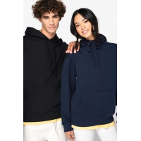 Sudadera ecorresponsable con capucha y hombros cados french terry unisex - Ref. XNS431
