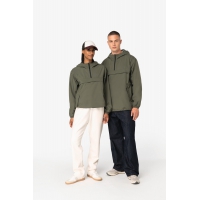 Chaqueta cortavientos impermeable ecorresponsable 1/4 cremallera unisex - Ref. XNS616