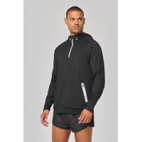 Sudadera deportiva capucha 1/4 cremallera unisex - Ref. XPA360