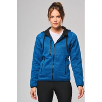 Chaqueta jaspeada con capucha mujer - Ref. XPA366