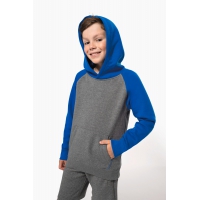 Sudadera bicolor con capucha para nios - Ref. XPA370