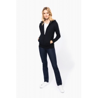 Chaqueta con cremallera y capucha mujer - Ref. XPK401